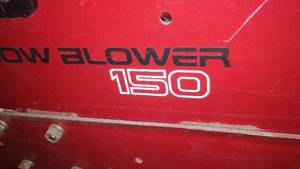 lot 684 image: Toro Snow Blower model 150. 48 cut. Very Nice condition.