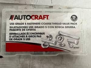lot 209 image: 96 Piece Set of Autocraft Grade 5 Fasteners