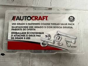 lot 210 image: 96 Piece Set of Autocraft Grade 5 Fasteners