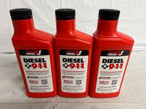 lot 201 image: 3 Bottles of Power Service Diesel 911 Winter Rescue Formula