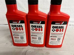 lot 202 image: 3 Bottles of Power Service Diesel 911 Winter Rescue Formula