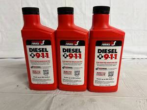 lot 205 image: 3 Bottles of Power Service Diesel 911 Winter Rescue Formula