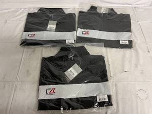 lot 24 image: 3 Cutter & Buck WeatherTec Zip Up Jacket - Black and Onyx - Medium