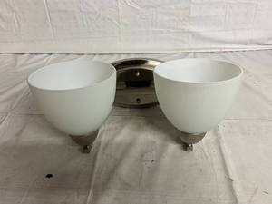lot 40 image: 2 Preston Vanity Light Fixtures