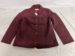 lot 61 image: Talbots Quiltted Snap-Front Jacket - XL