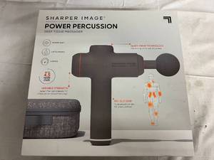 lot 62 image: Sharper Image Power Percussion Deep Tissue Massager Gun