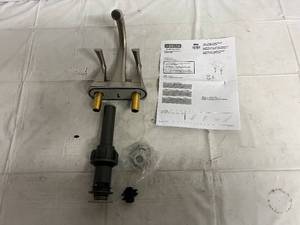 lot 81 image: Delta Two Handle Centerset Bathroom Faucet
