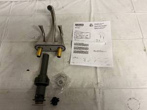 lot 84 image: Delta Two Handle Centerset Bathroom Faucet