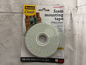 lot 91 image: 2 x 6 Packs of Scotch Permanent Foam Mounting Tape