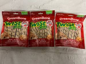 lot 99 image: 3 x 50ct Packs of DreamBone Twist Sticks Dog Treats