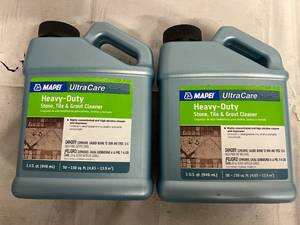 lot 127 image: 2 Bottles of Mapei UltraCare Heavy-Duty Stone, Tile, and Grout Cleaner