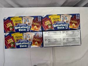 lot 81 image: JJ. 4x 8 pouches Breakfast Cereal Pack