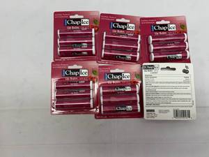 lot 142 image: P. 5x 6-3pks ChapIce Lip Balm-Cherry