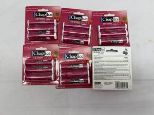 lot 143 image: P. 5x 6-3pks ChapIce Lip Balm-Cherry