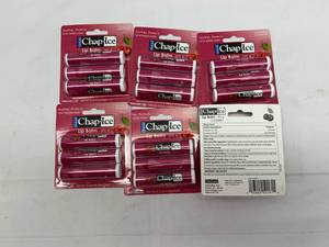 lot 144 image: P. 5x 6-3pks ChapIce Lip Balm-Cherry