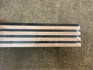 lot 222 image: 6 pcs Natural Walnut 3D Wood Paneling-5x8