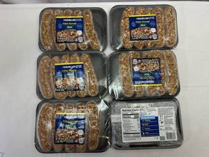 lot 25 image: H. 6x 1lb 3oz Great Value MILD Italian Sausage