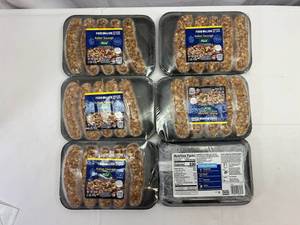 lot 27 image: H. 6x 1lb 3oz Great Value MILD Italian Sausage