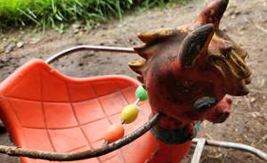 Vintage Childs ride Toy and Monkey bar handles