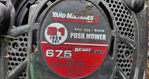 Yard Machines Lawn Mower 675 Series WORKS