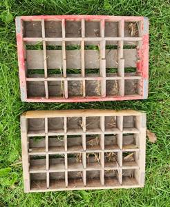 VINTAGE Wooden Coca Cola Bottle Holder And another Wood Bottle Holder
