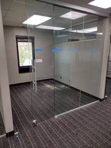 Sliding glass door (locking) and 2 glass panels. Overall width is 8 3 X 711 H