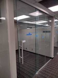 Sliding glass door (locking) and 2 glass panels. Overall width is 8 3 x 711 H