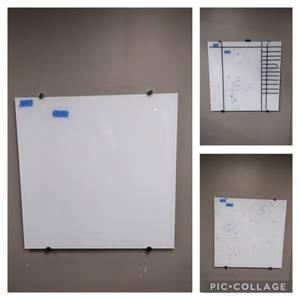 (3) White Boards measuring approx 3 x 3 .