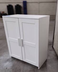 Ikea Cabinet with doors, white, 30 34 W x 16.25 D  x 37 38 