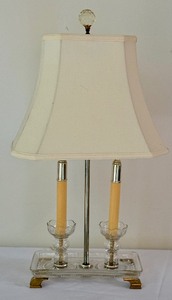 lot 177 image: Vintage Crystal Table Lamp