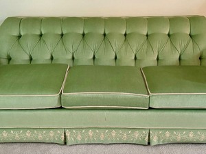lot 29 image: Vintage Upholstered Sofa in a Lovely Design