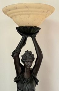 lot 1 image: LEtoile Sculptural Torchiere Floor Lamp