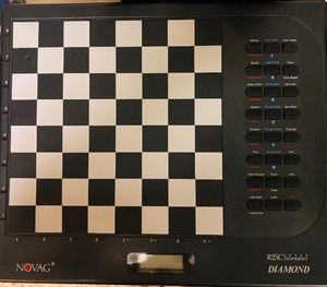 lot 10 image: Novag RISC Style Technology Diamonds Electronic Chess Computer and Pieces