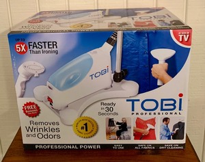 lot 89 image: New Set of Tobi Clothes Steamers, One for Home Plus Travel Size
