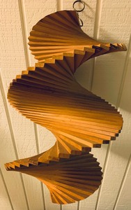 lot 90 image: Pair of Vintage Mid-Century Modern Wood Wind Spinners