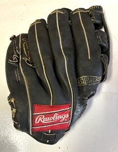 lot 416 image: Three Baseball Gloves by Dunlop and Rawlings