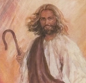 lot 431 image: Religious Print  Jesus Portrait by Beth Sweigard
