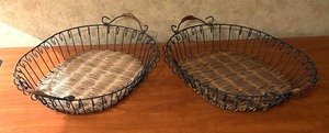 lot 439 image: Decorative Blue and Red Baskets