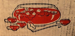 lot 445 image: New Mondero Crisa 14 Piece Punch Bowl Set