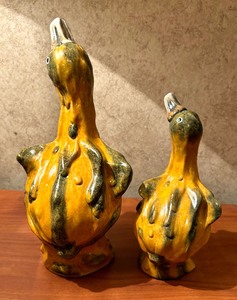 lot 353 image: Two Darling Ceramic Gourd Ducks
