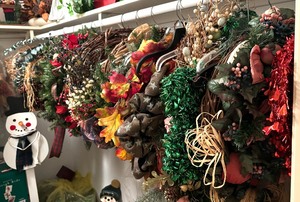 lot 355 image: Deck The Halls Grand Grouping of Holiday Decor
