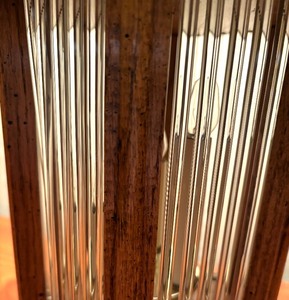 lot 426 image: Lovely Vintage Table Lamp with Glass Spindles
