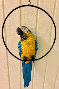 lot 255 image: New Decorative Hanging Parrot Figurine