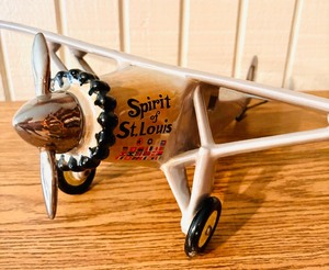 lot 122 image: Hand Painted Spirit of St Louis Airplane