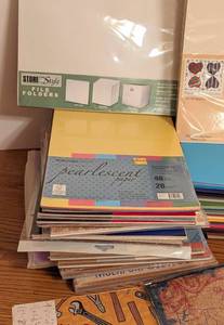 lot 204 image: Assorted Scrapbook and Printer Paper
