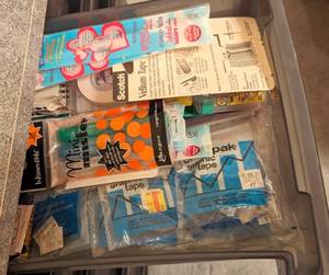 lot 206 image: Storage Organizer Full of Craft Embellishments and Paper