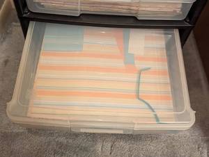 lot 214 image: Storage Organizer of Scrapbook Paper