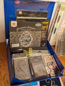 lot 220 image: Assorted Stencils and Craft Supplies
