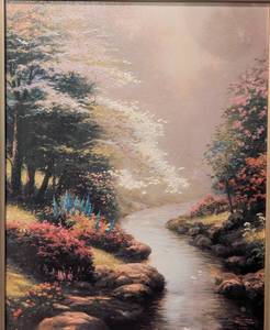 lot 30 image: Framed Thomas Kinkade Petals of Hope