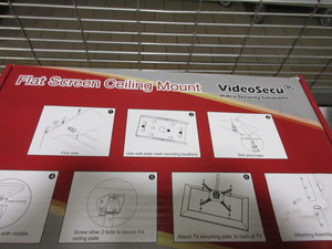 lot 621 image: VIDEO SECU TV CEILING MOUNT - NEW